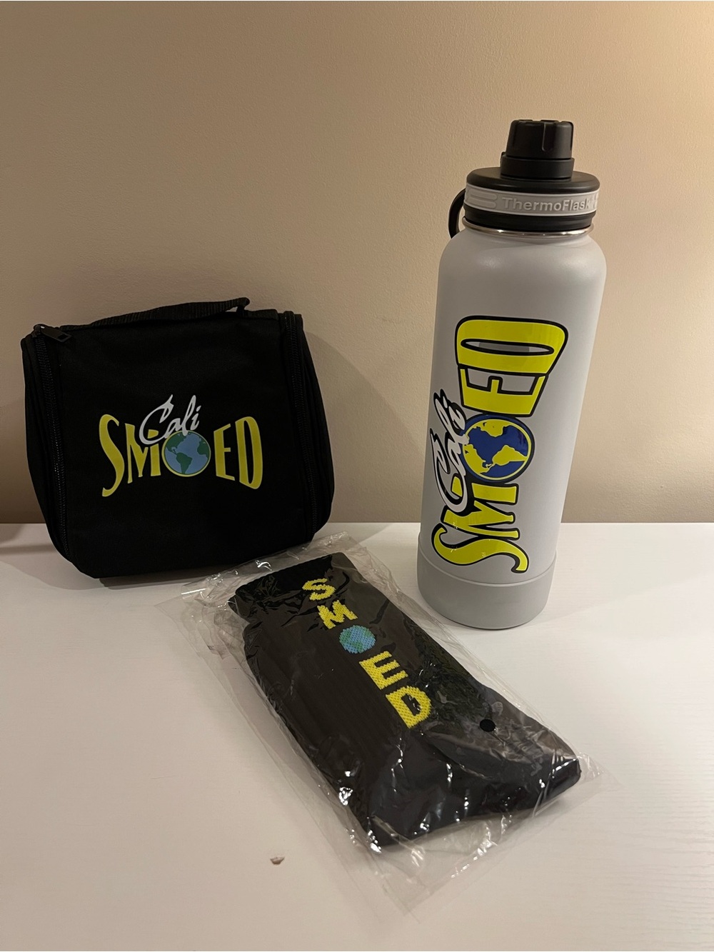 California Allstars SMOED Cheerleading Fan Gear Socks, Bottle and Bag